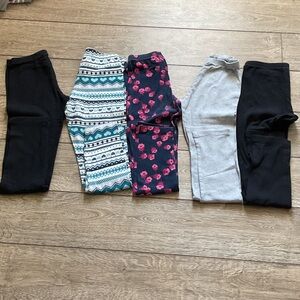 Gymboree Kids Leggings - Black, Gray, and Multicolor